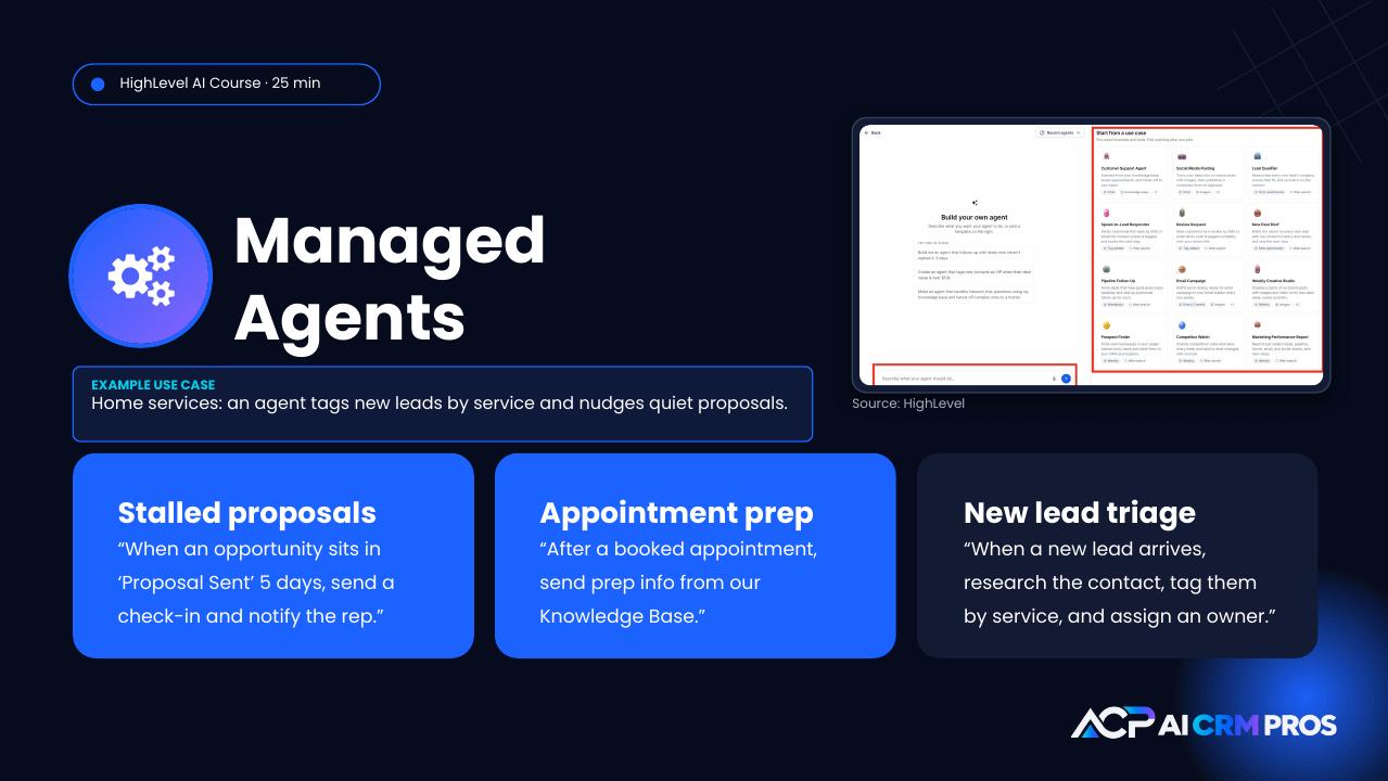 Chapter 7 slide: Managed Agents (formerly Super Agents)