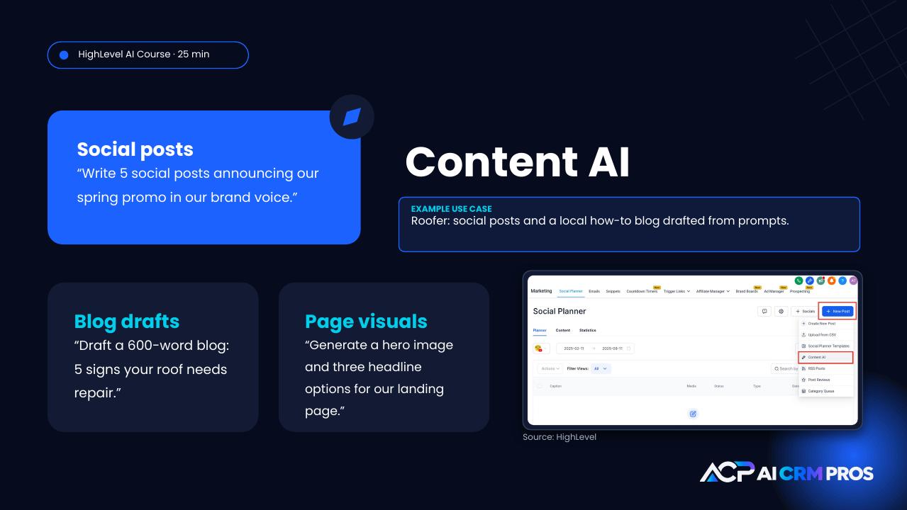 Chapter 9 slide: Content AI