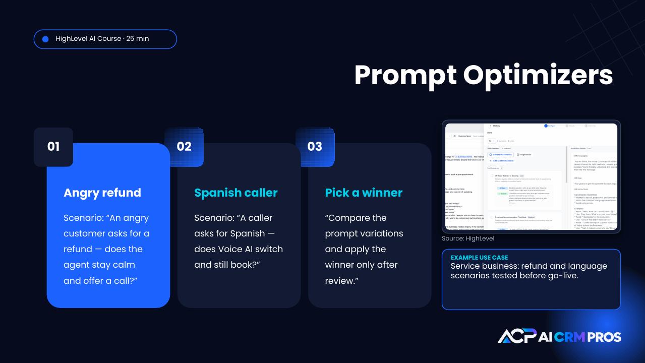 Chapter 15 slide: Prompt Optimizers (Conversation + Voice)