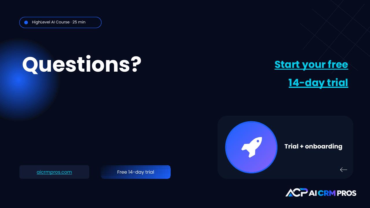 Chapter 20 slide: Start your free trial & Q&A